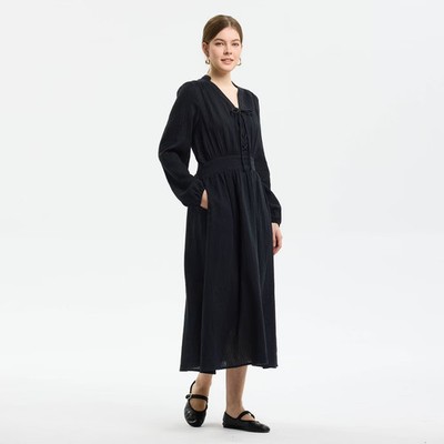 Women Puff Long Sleeve Maxi Dress - Universal Thread Floral