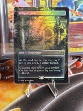 MTG Temple Garden - Foil - Borderless, NM-Mint, English Lorwyn Eclipsed