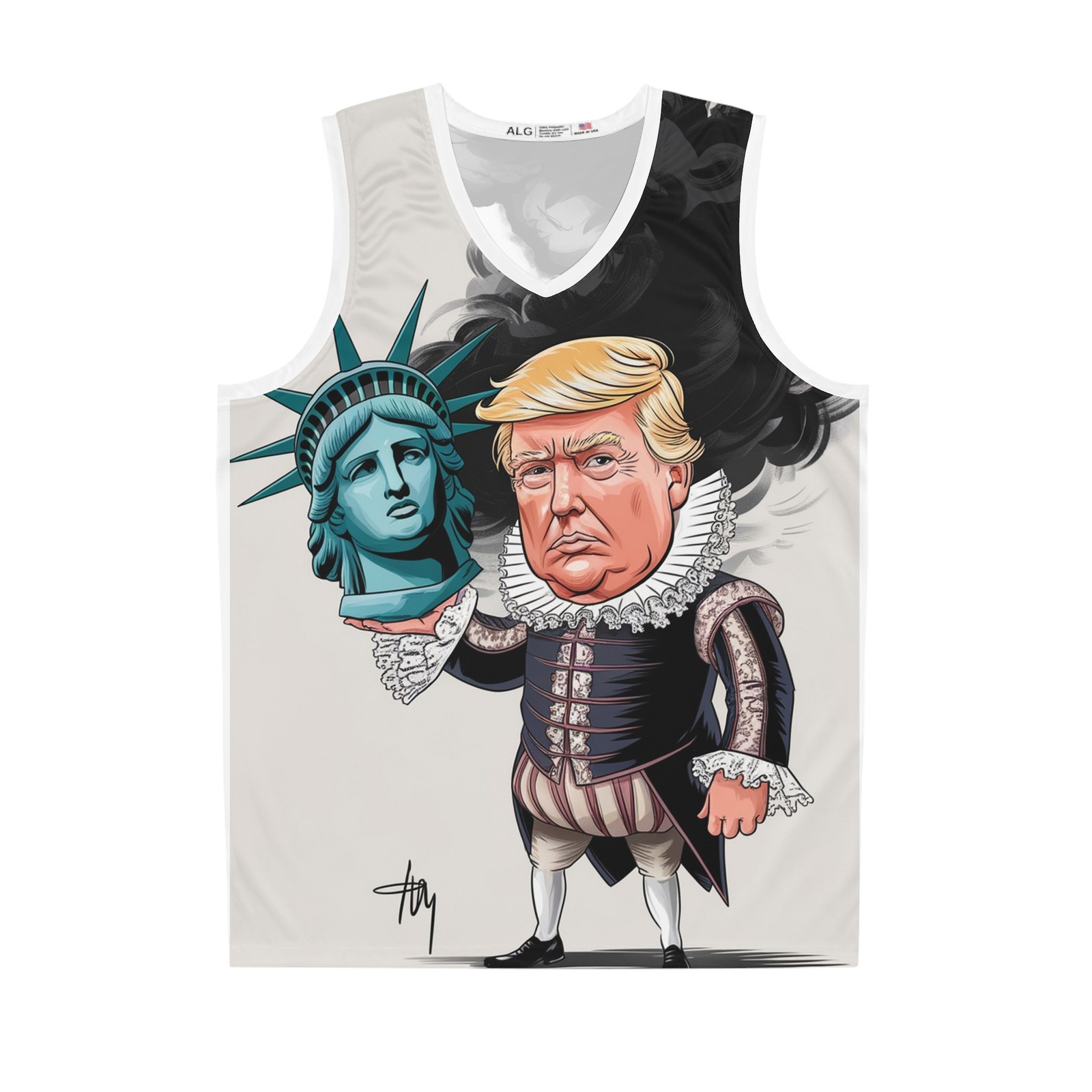 Basketball Jersey Trump caricature art original vest gift idea