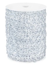 99FT Acrylic Crystal Garland, Clear Diamond-Shaped Crystal Bead Strands, DIY ...