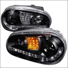 Spec-D Tuning LHP-GLF99JM-8V2-TM R8 Style Halo LED Projector Headlights with ...