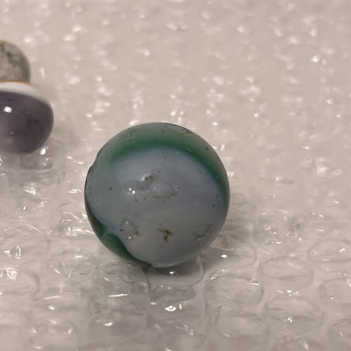 Vintage Pre 1970 Akro Glass Swirl Marble Lot Milky Colorful Agate Lot Of 4 - Picture 3 of 24