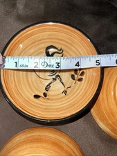 Set of 4 Pennsbury Pottery 5 Inch Ceramic Rooster Pasta/Soup Bowls Farmhouse