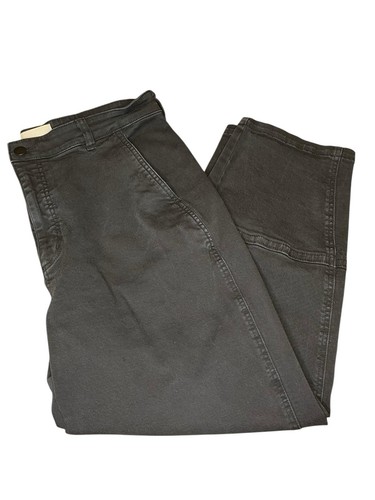 Everlane Utility Barrel Black Pant Women’s 16 Jeans Denim High Rise Stretch Soft