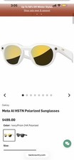 Oakley Meta Meta AI HSTN Polarized Smart Glasses Ivory Prizm 24K