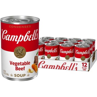 Campbell's Condensed Vegetable Beef Soup, 10.5 Ounce (Pack of 12) 