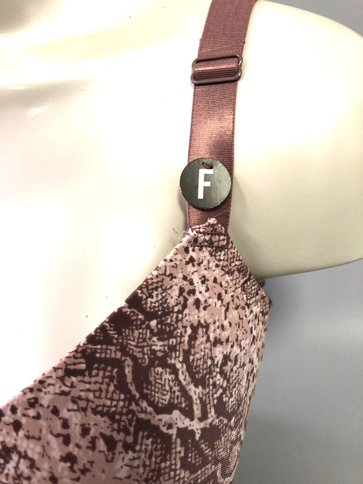 Primark Brown Print Underwired 38F Bra New With Tag image 3