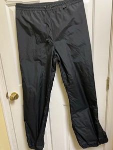 Obermeyer Men's Snow Pants Black Waterproof L Zip Leg Opening Winter Ski