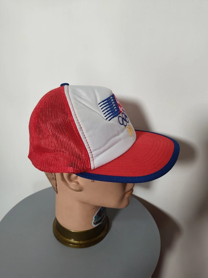 Винтажная бейсболка 90-х McDonald's Olympics — редкая кепка США — б/у - Изображение 4 из 4