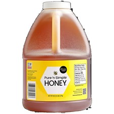 High Capacity Honey Refillable Bottle with Dispenser Pump 80oz Bulk Container