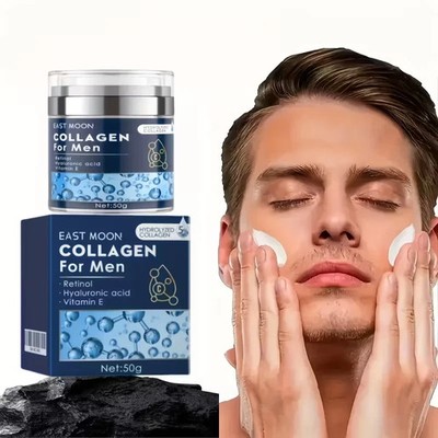 NEW-Collagen Cream for Men Anti Wrinkle with Retinol, Hyaluronic Acid, Vitamin E