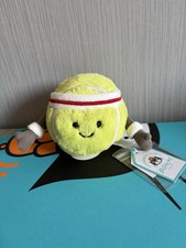 Jellycat Amuseables Sports Tennis Ball BNWT Displayed Only New With Tags Genuine