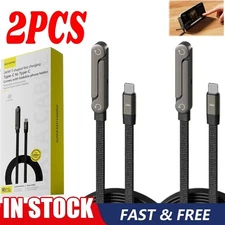 2X 240w Fast Charging Foldable Bracket Data Cable with Built-in Holder Adjustabl