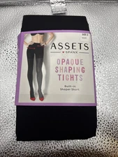 Assets Spanx Opaque Shaping Tights Size 2  Black