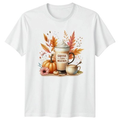 Kaffee = & Kühler = Wetter T-Shirt Pumpkin Spice