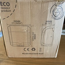 JetDry Stainless Steel Hand Dryer 1800W High Speed Automatic 8 Sec Dry Bathroom