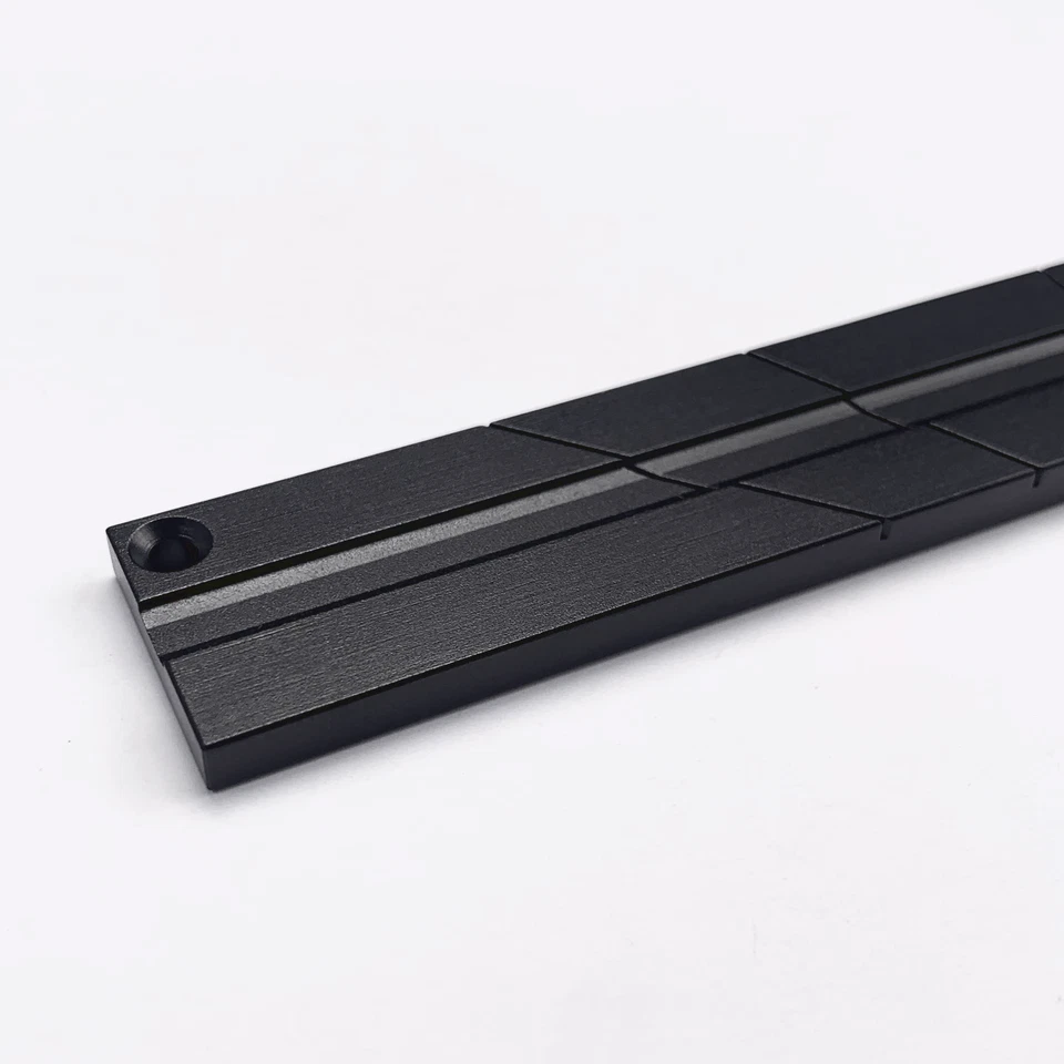 1X Juego de bloques de empalme de cinta negra STUDER REVOX 1/4" para grabadoras de cinta carrete a carrete Foto 4 de 4