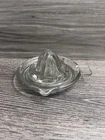 Vintage Clear Depression Glass Juicer Reamer Side Spout Tab Handle