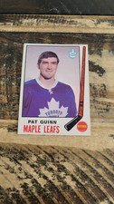 1969-70 O-Pee-Chee Pat Quinn Rookie #186 EX+ Vintage Hockey Card. rookie card picture