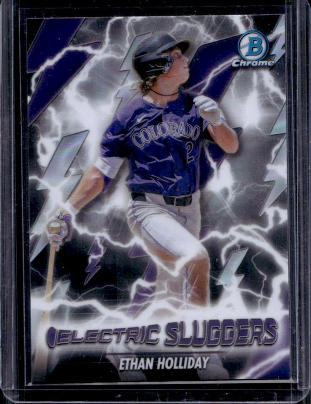 2026 Bowman Ethan Holliday Electric Sluggers Chrome #ES-13 Rockies