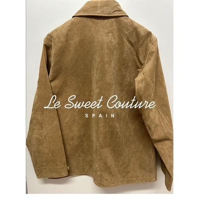 ZARA WOMAN NWT FW25 SUEDE LEATHER JACKET LIGHT SAND 4341/701/752