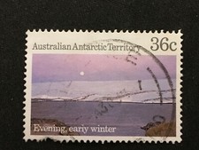 1987 AAT ANTARCTIC SCENES SERIES 3 36C EVENING EARLY WINTER - USED