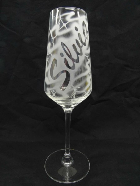 Sektglas Champagnerglas Sekt Glas Mit Namen Gravur Individuell Geschenk-image