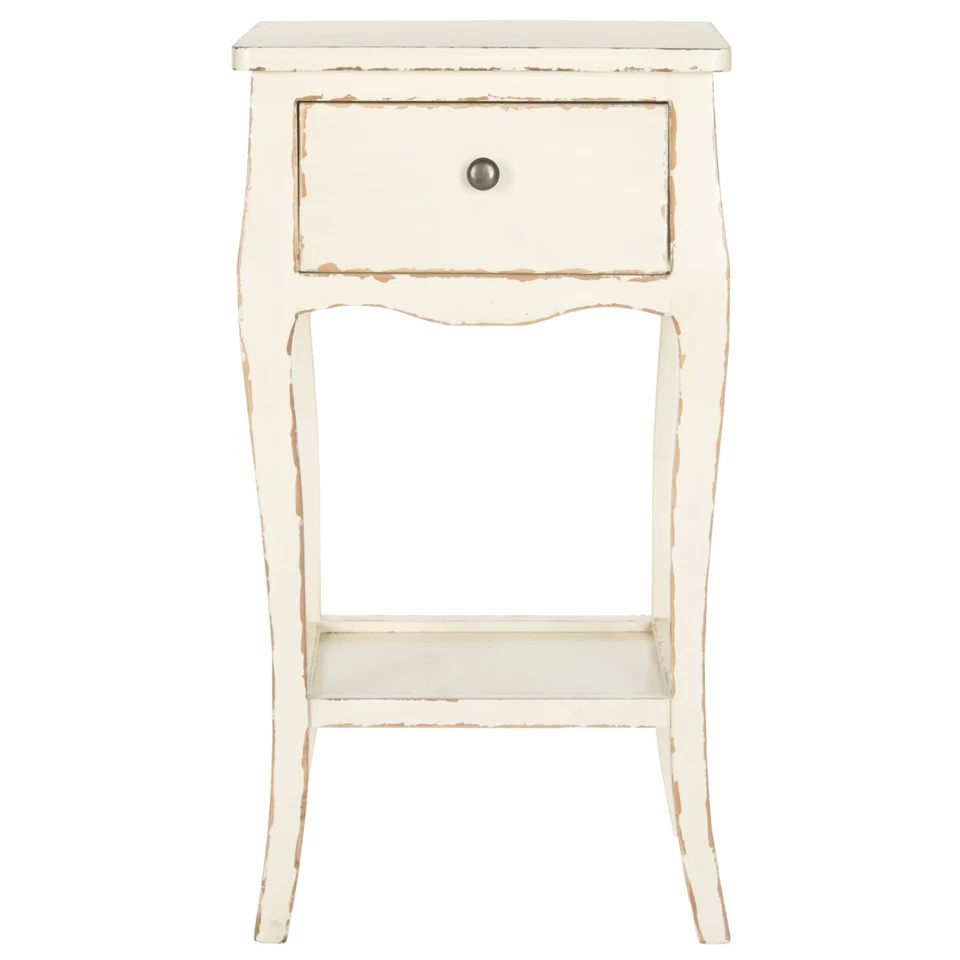 SAFAVIEH Thelma End Table With Storage Drawer | Vintage Cream | Foto 2 de 4