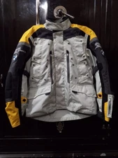 BMW Motorrad Rallye Grey Yelow  Motorcycle Racing Jacket