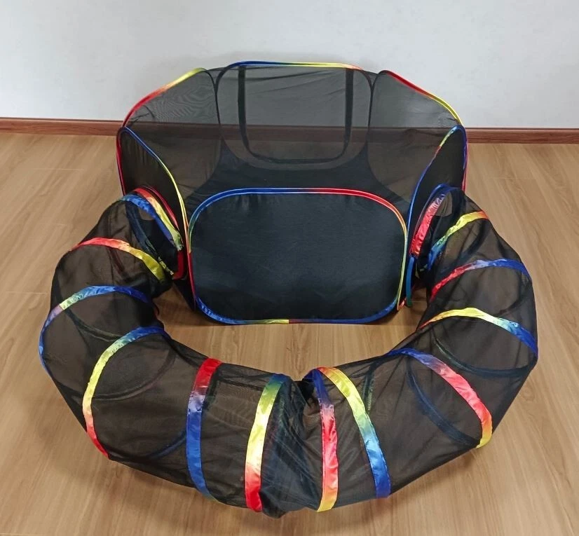 Pettzery Circle Cat Playpen Tunnel, for Cats, Kitty and Small Animals,