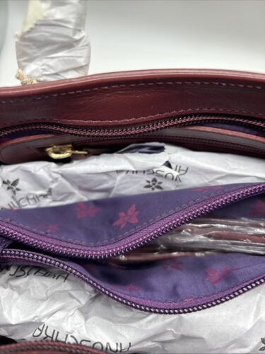 Anuschka OFFERTA #693-TBF-WIN "Tooled Butterfly" Borsa Media 9,5"x 8"x4,5" Nuova con etichette - Foto 9 di 10