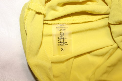 Calvin Klein Women's Sleeveless Shirt Yellow NWOT Size L - Picture 5 of 5