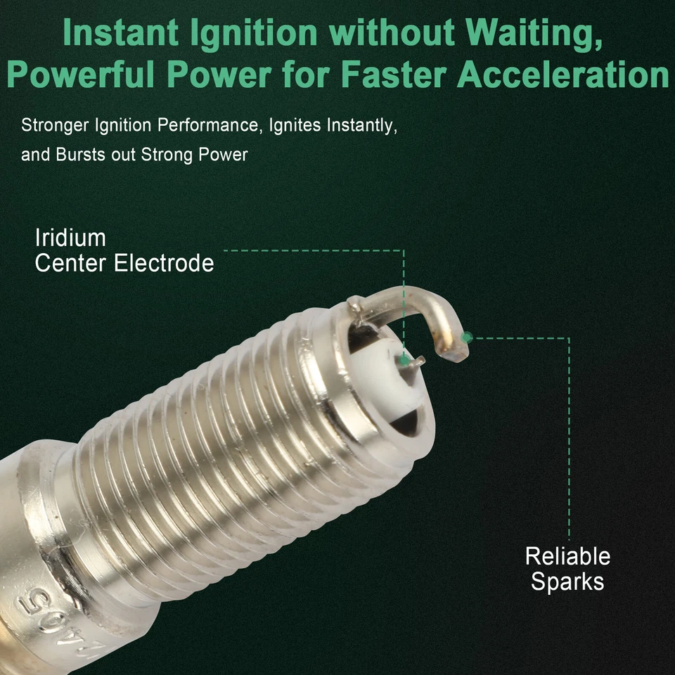 6x bujías de iridio y platino para Lincoln MKS V6 2009-2012 3,7 L Foto 3 de 4