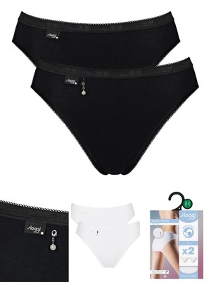 Sloggi Tai Slips Slips Basic+ Slip 2er Pack 95% Baumwolle High Leg Dessous