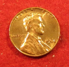 1968 (P) Philadelphia Lincoln Memorial Cent/Penny - Uncirculated - Red 