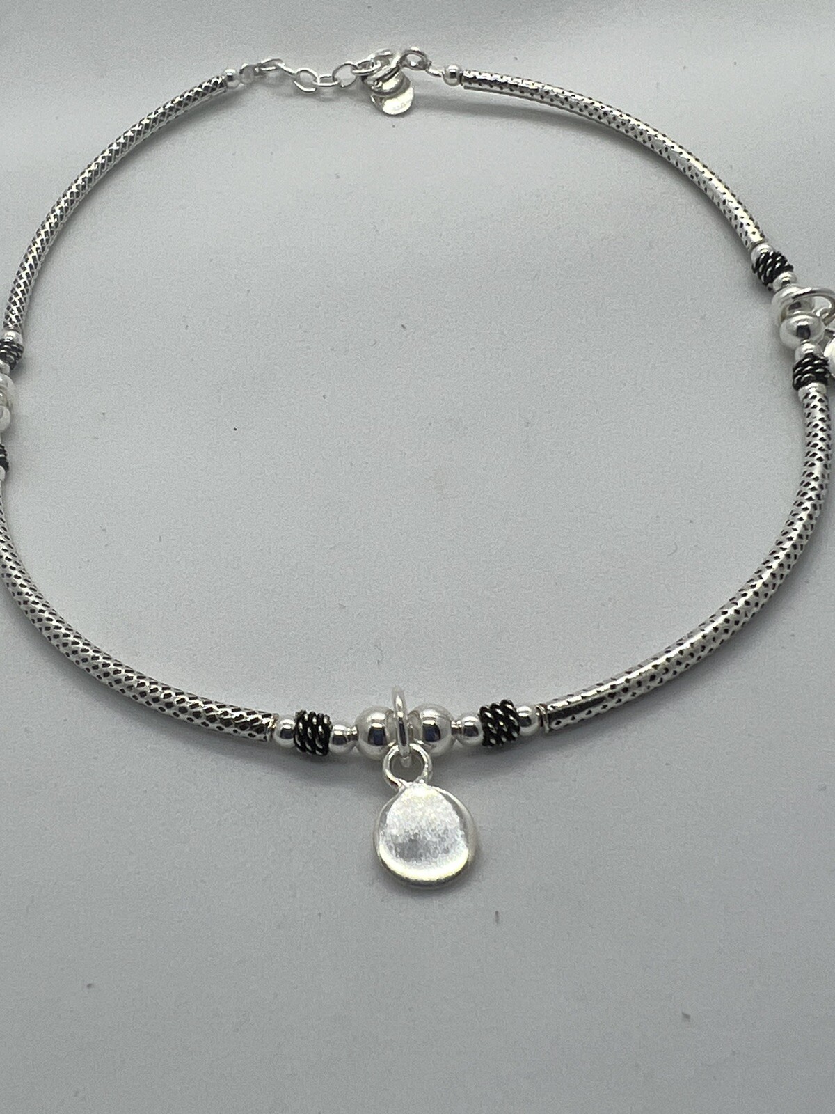 Elegant 7g Hallmarked Sterling Silver Women's Ankle Bracelet-image