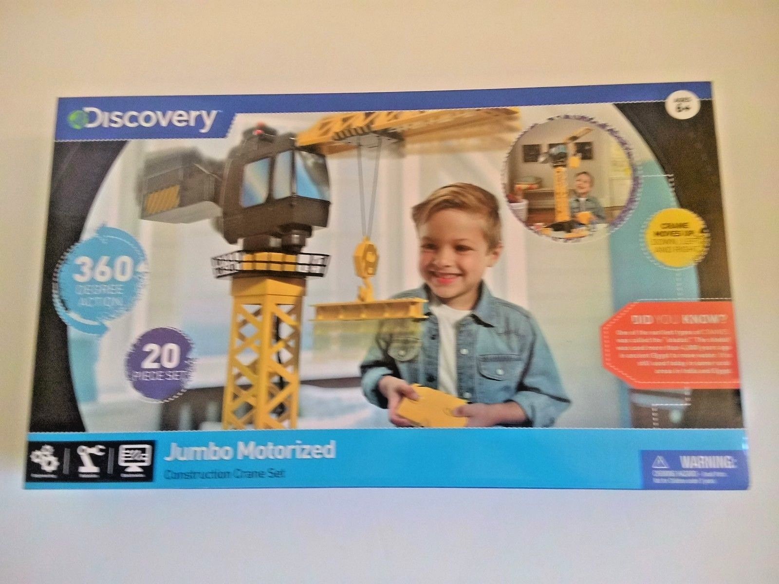 discovery jumbo motorized construction crane set