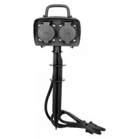 Orno Gartensteckdose 2-Fach Mit 1,5M Kabel + Erdspieß Aussensteckdose IP44 3680W