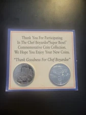 NFL SUPER BOWL 27 & 28 1993 & 1994 Chef Boyardee Commemorative Coin Set Atlanta