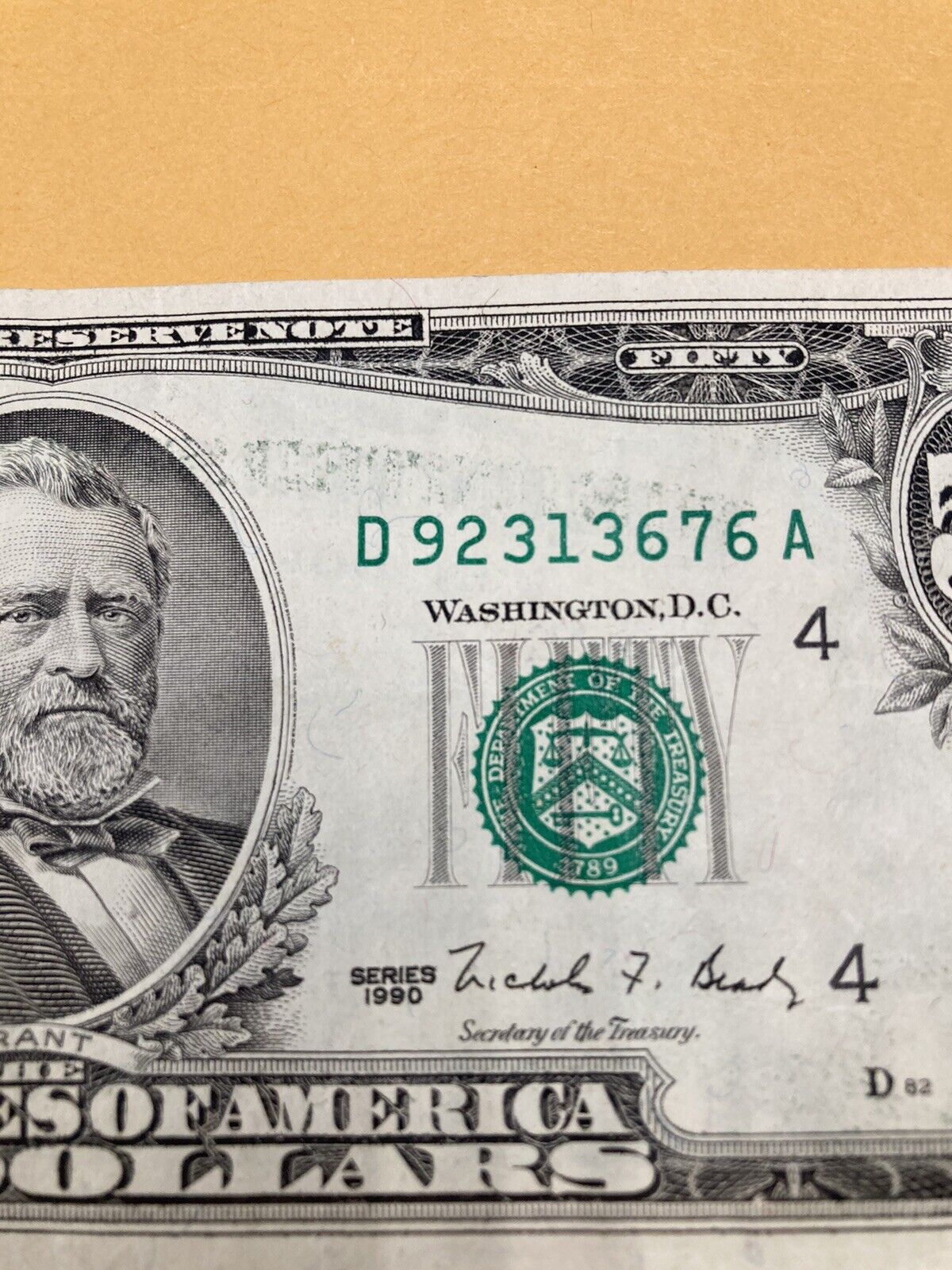 Here's a current year $50 bill and a 1990 $50 bill. : r