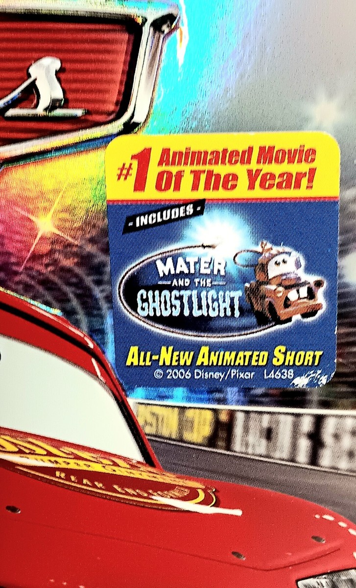 Cars 2006 DVD 31205 & Slipcover Pamphlet Full Screen Disney