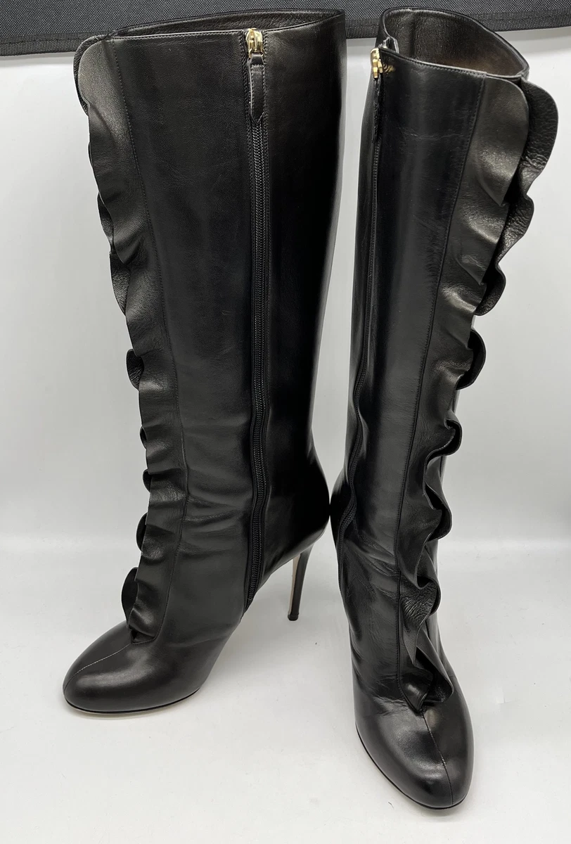 Valentino ruffle best sale boots
