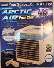 Arctic Air Pure Chill Evaporative Air Cooler Personal Space Cooler With UV Light