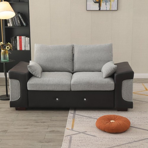 New Amara Corner Sofa Jumbo Cord Suite Set Footstool 3 2 Seater Grey - Picture 72 of 114