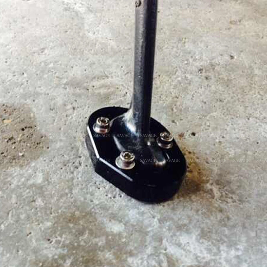 Placa de extensión de soporte lateral para BMW HP2 Sport 2007-2011 negra Foto 2 de 4