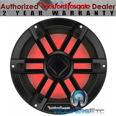 ROCKFORD FOSGATE M1D2-10B BLACK MARINE 10'' COLOR OPTIX BOAT SUBWOOFER SPEAKER