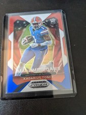 KADARIUS TONEY 2021 Panini Prizm Draft Picks #195 All American Red White Blue