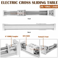 SFU1605 Ballscrew Electric Cross Sliding Table Linear Rail Module,8*10mm Coupler