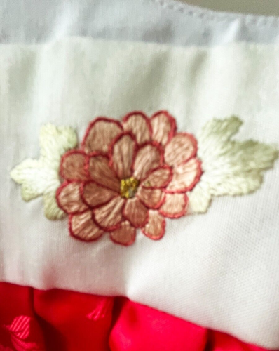 Größe 2 Koreanisches traditionelles Kleid Hanbok Set Joseon Dynastie Stil Regenbogen Hanbok - Bild 9 von 11