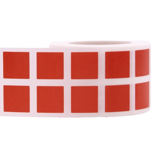 Square Stickers | 0.5" Inch Square Shape | 1,000 Pack | Pick One Color - Picture 12 of 144